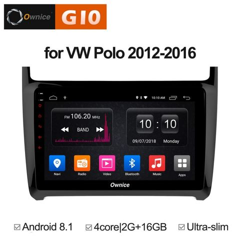 Ownice G10 S9903E  Volkswagen Polo (Android 8.1)